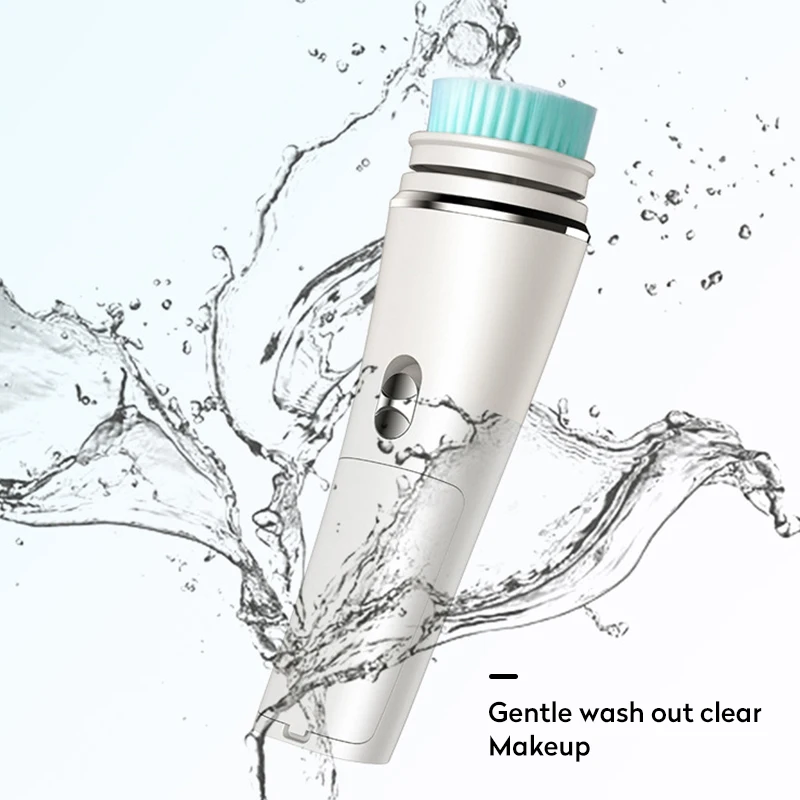 

5 in 1 Face Cleansing Brush Silicone Facial Brush Electric Wash Face Machine Deep Cleaning Pore Skin Care Face Massage Brush