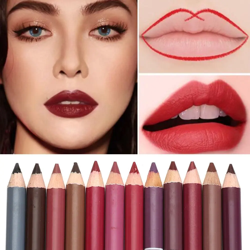 

1PC Wood Professional Lady Charming Long Lasting Lip liner Pen Eyeliner Pencil Makeup Cosmetic Tool