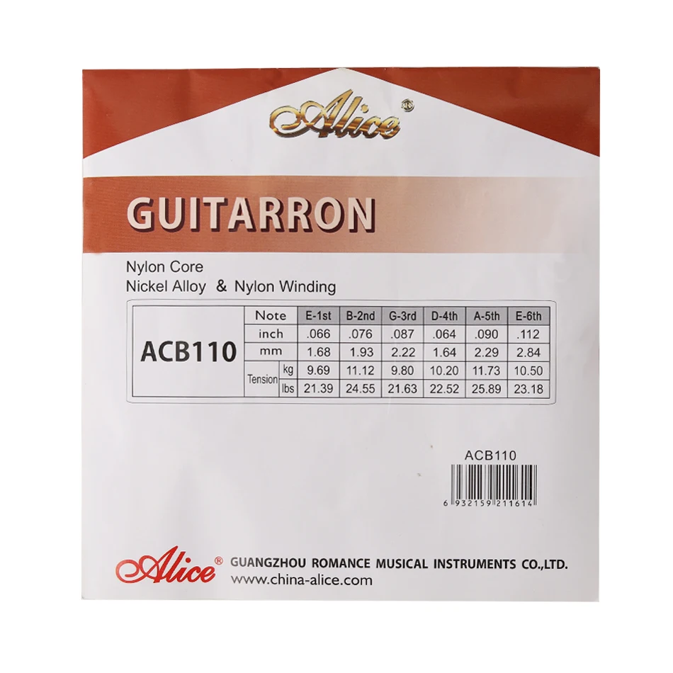 Alice Professional Guitarron Guitar Strings Set for Ensemble | Спорт и развлечения