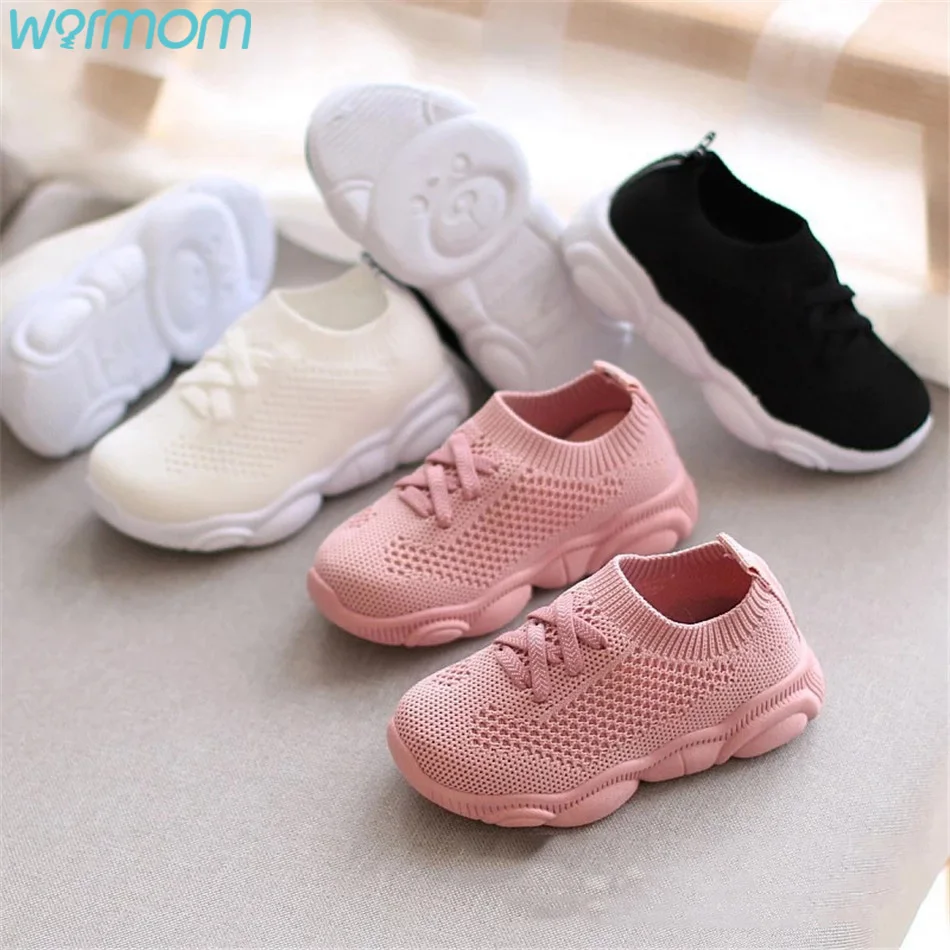 

Warmom Spring and Autumn Children's Mesh Sneakers Boys Breathable Soft Sole Net Shoes Girls Casual Shoes For Kids Baby