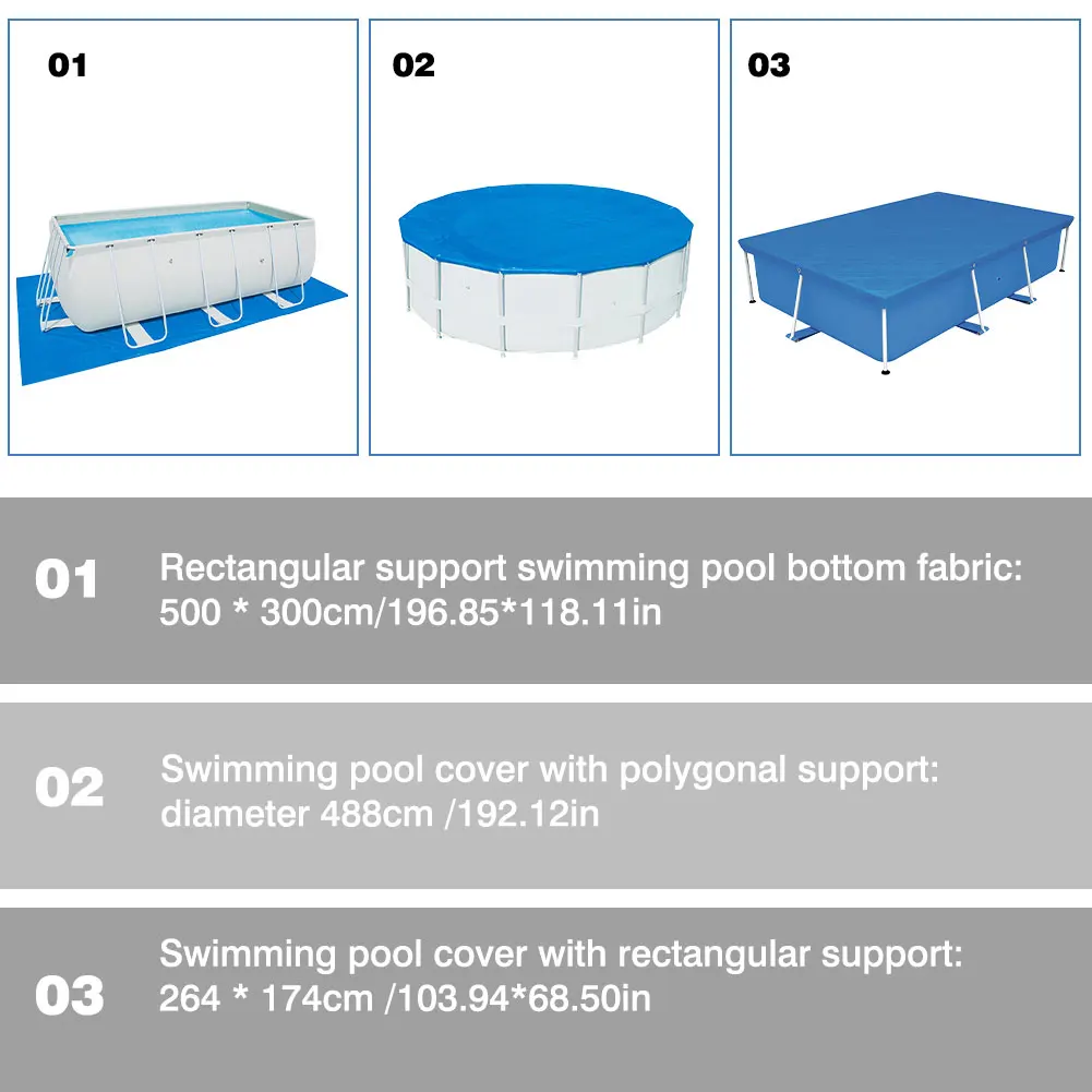 

Foldable Swimming Pool Shade Cloth Pool Sunshade Cover And Pool Mat Pool Accessory For Frame Swimming Pool