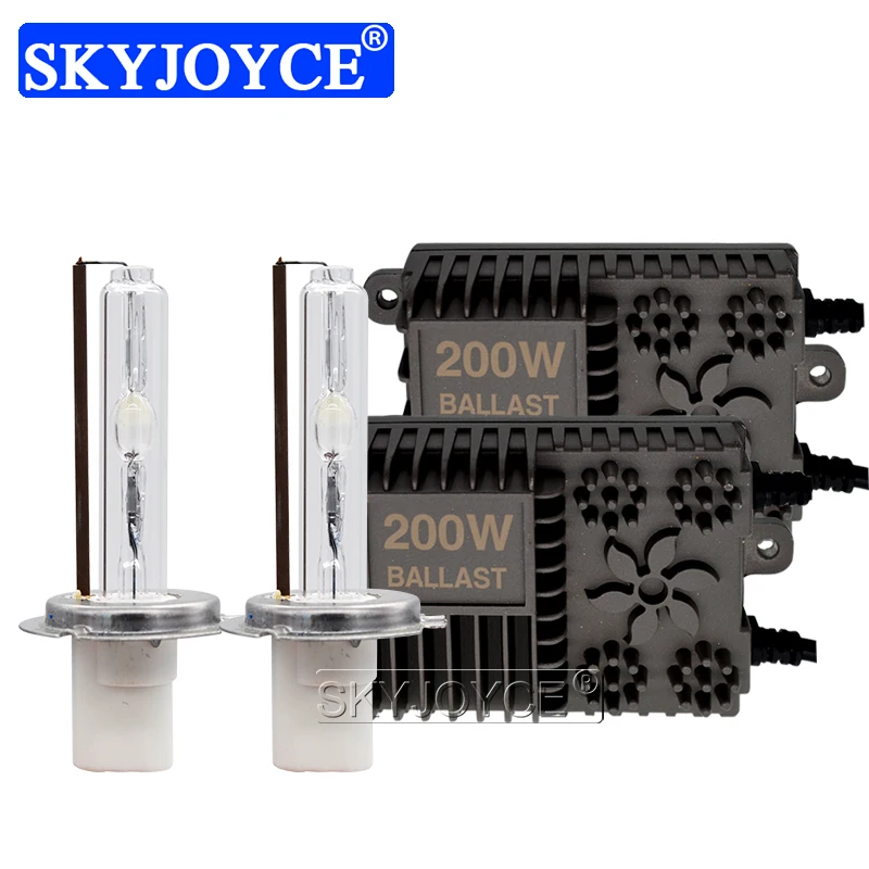 Набор для переоборудования фар SKYJOYCE ксенон H1 H3 H7 H8 H11 HB3 HB4 D2H HID ксеноновые лампы 200