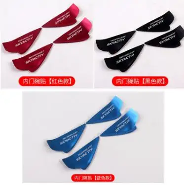 Автомобильная наклейка из алюминиевого сплава внутренняя ручка двери чаша для