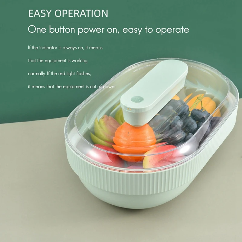 

Intelligent Fresh-Keeping Fruit Tray Household Picnic with Lid Sealed Anti-Mosquito Ozone Fresh-Keeping Box