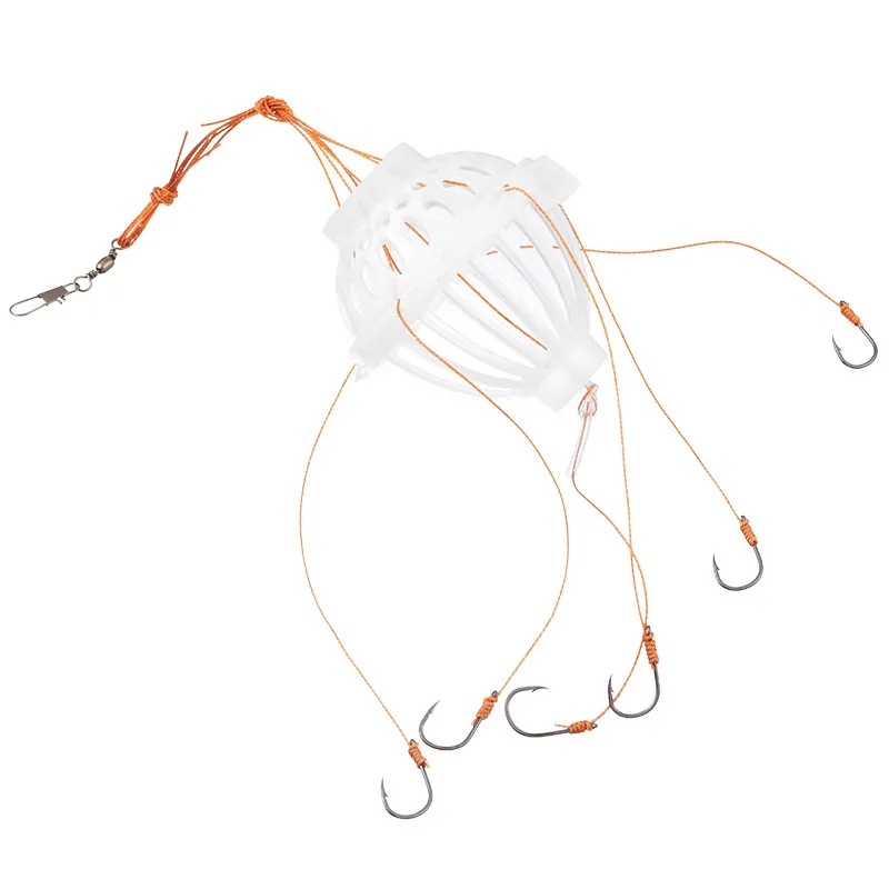 Рыболовные снасти морская коробка крюки монстров с шестью прочными карпами из