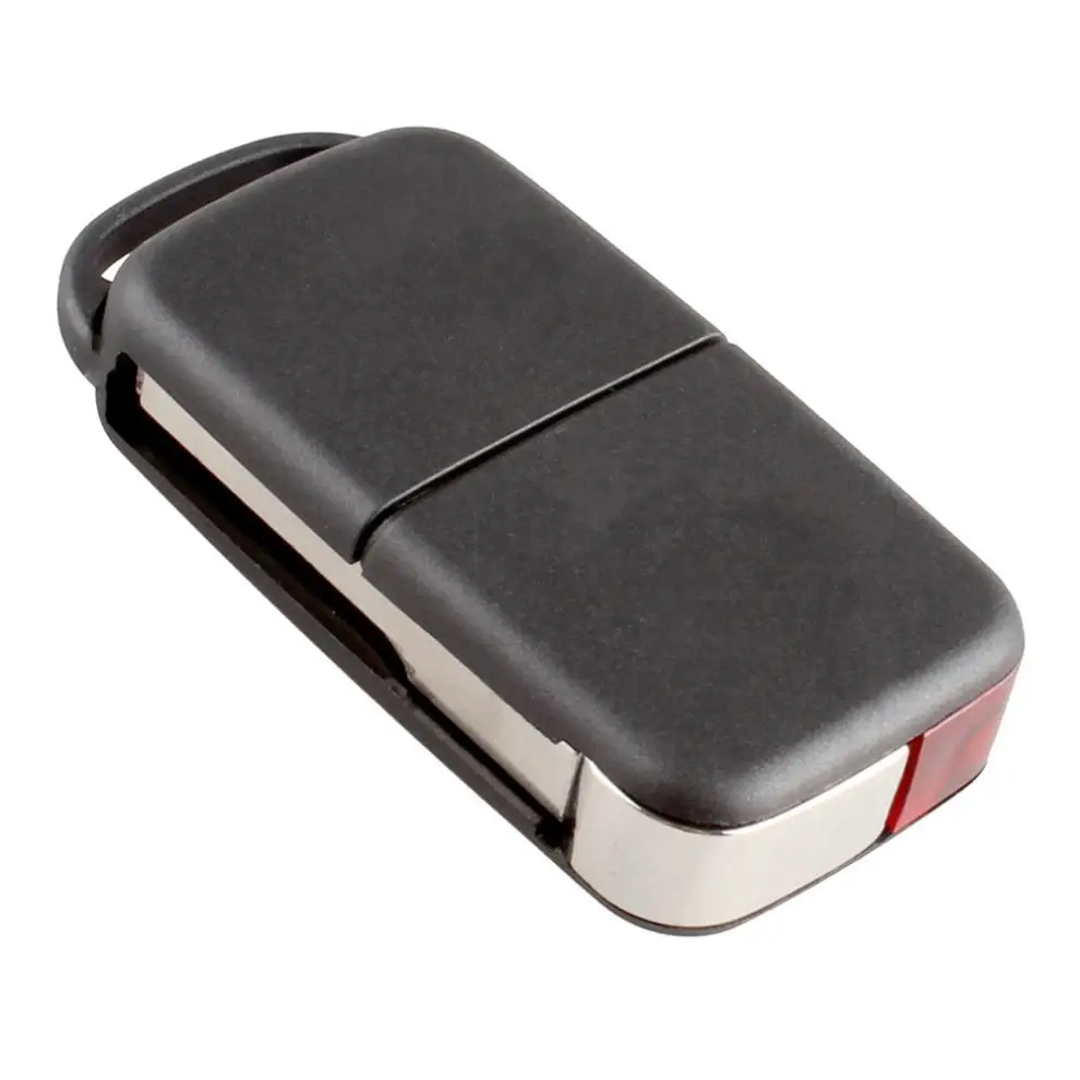 Черный 1 кнопочный раскладной чехол для автомобильного ключа с дистанционным