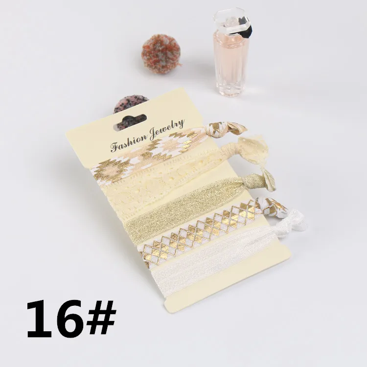 JCZ006- 16 30 шт./60 шт./партия женские модные резинки для волос ярких цветов с принтом в Корейском стиле без коробки - Цвет: JCZ006- 16