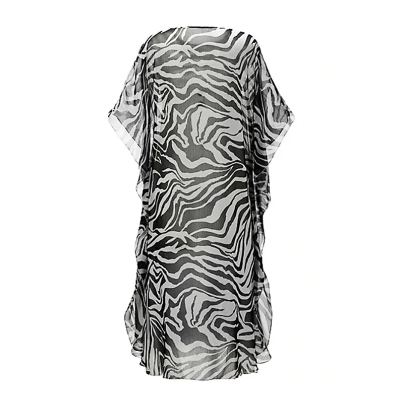 Женское прозрачное пляжное платье с рукавом летучая мышь|Пляжная одежда| |