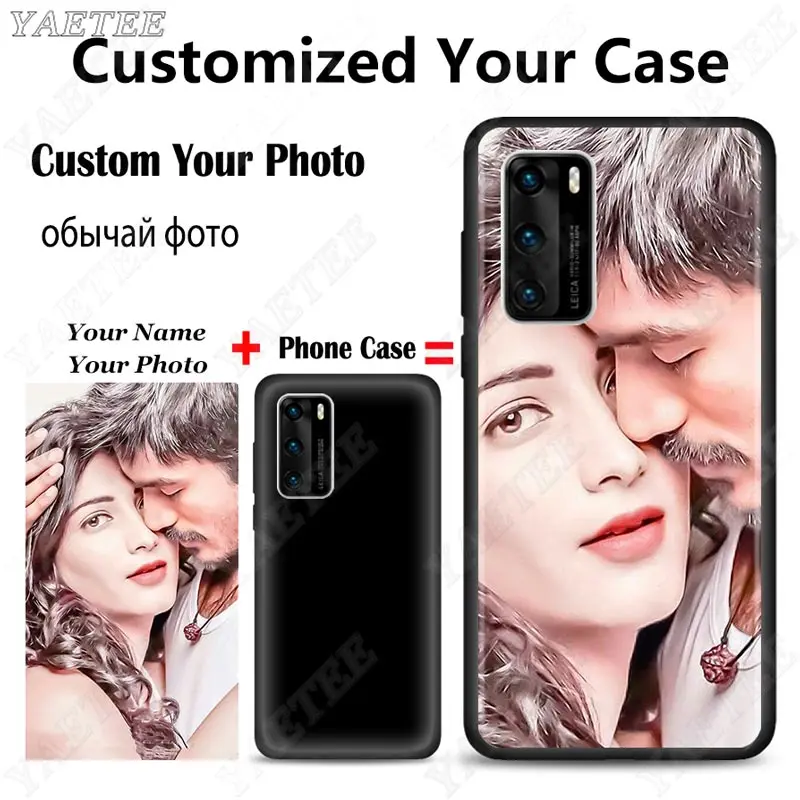 Custom Your Own Phone Case for Huawei P40 Lite P20 P30 Lite P40 Pro+ P10 Lite P Smart Plus Z Cover Picture Name Photo DIY Cases