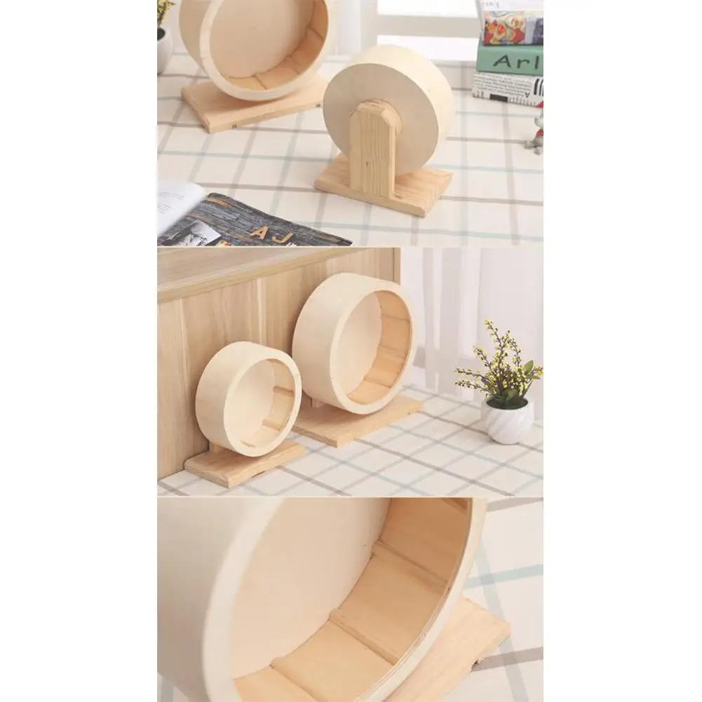 HobbyLane деревянный бесшумный питомец Упражнение бегущее колесо игрушка для