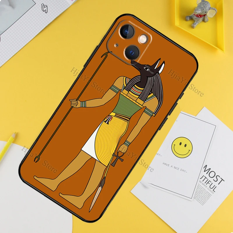Чехол Anubis с изображением египетского Бога для iPhone 13 12 Mini X XR XS Max чехол Apple 11 Pro 6S 8 7