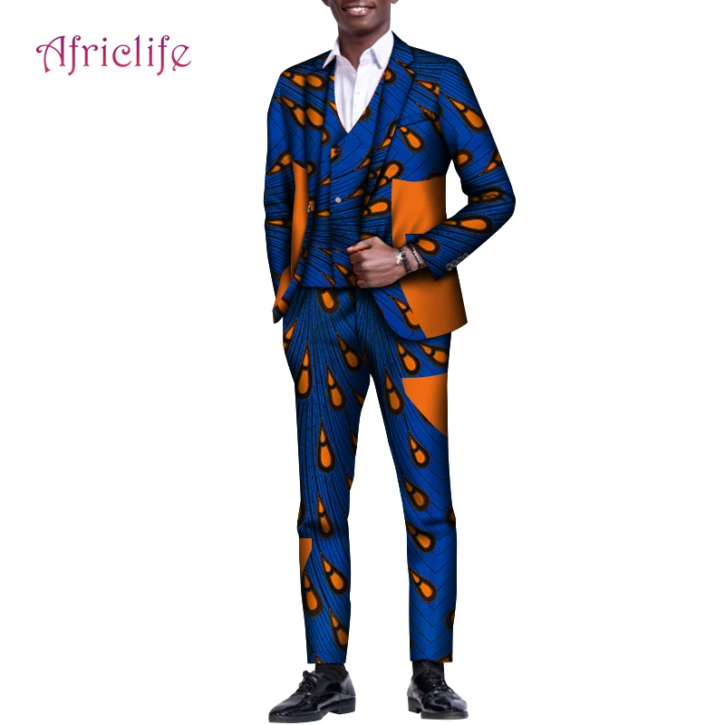 Ankara Print Suits Man Blazer WYN1344