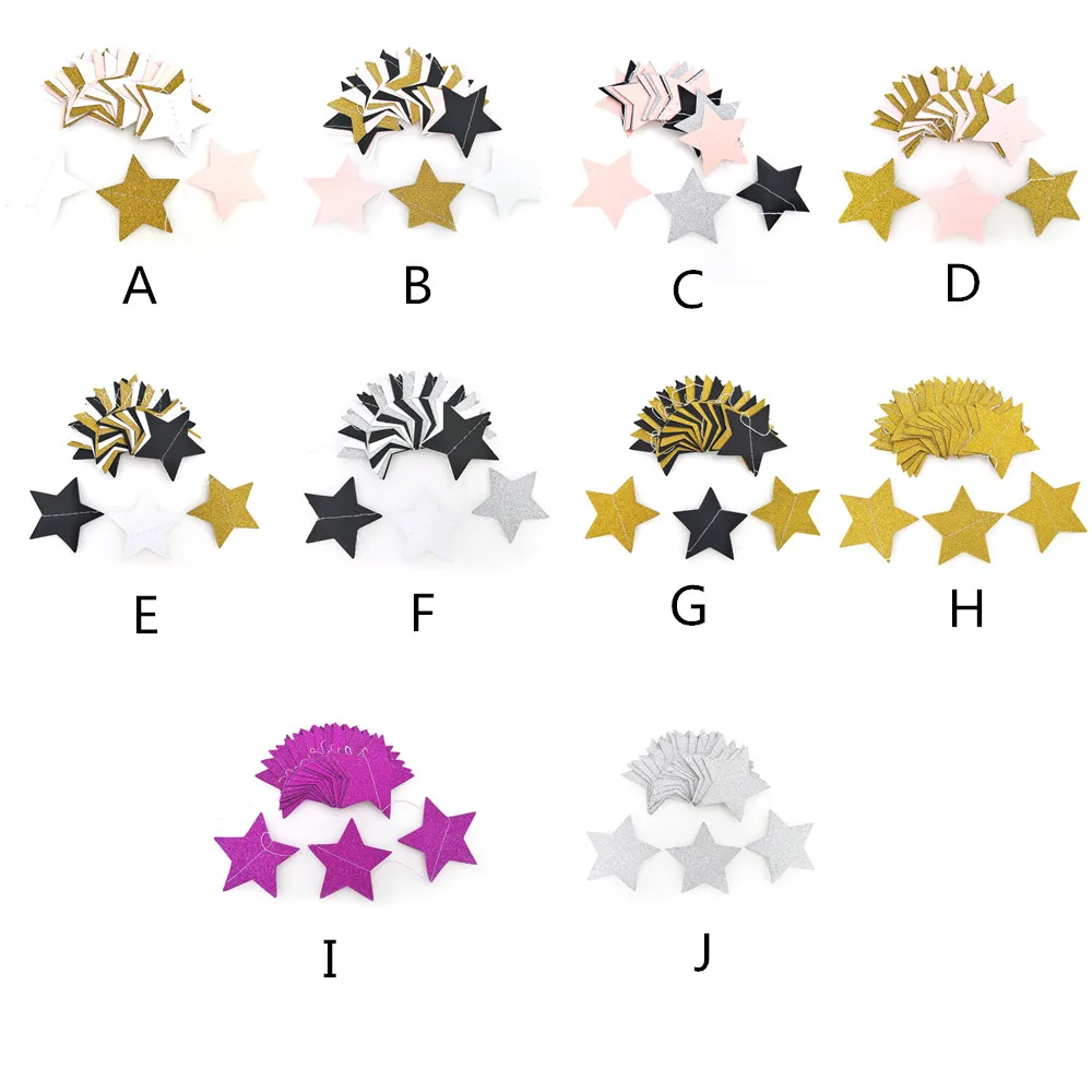 2 м с днем рождения баннеры подвесные 5 см звезда бумажная Свадебная Гирлянда