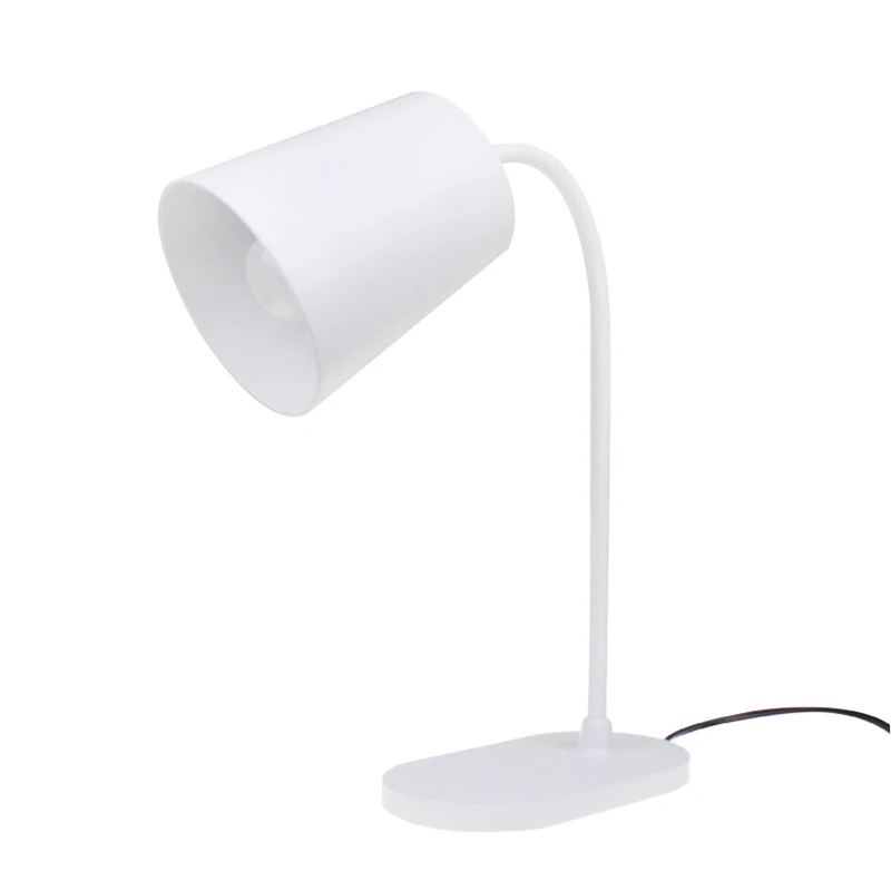 

Simple European LED table lamp minimalist style creative in-line bulb shape bedroom bedside reading night light
