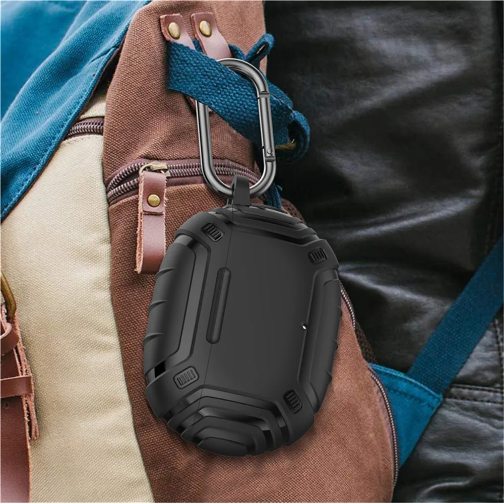 Роскошный чехол для наушников Beats Studio Buds с крючком Новый противоударный из ТПУ