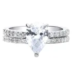 2 в 1, Женское кольцо с искусственным камнем