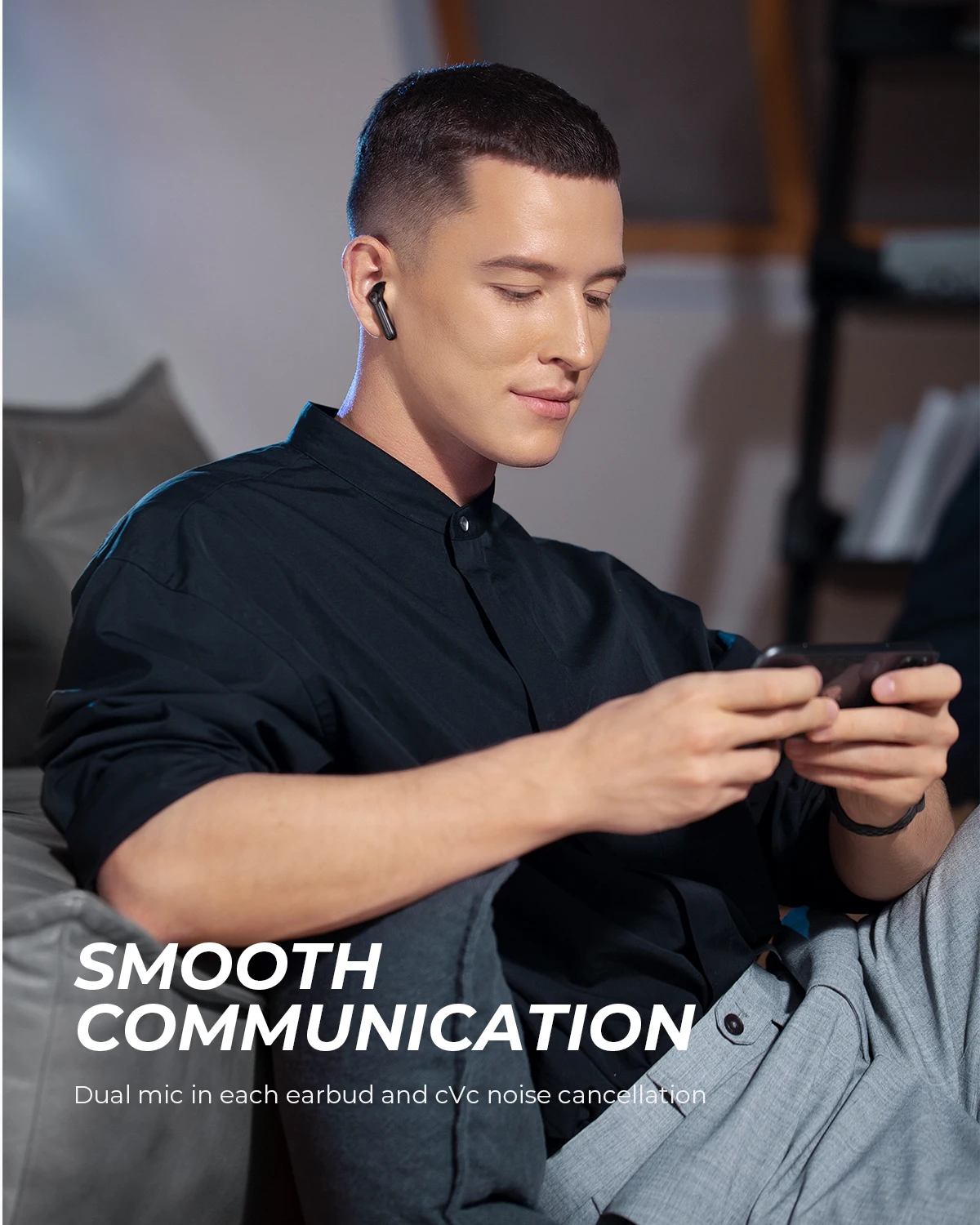 soundpeats trueair2 wireless earphones qcc3040 aptx adaptive bluetooth v5 2 earbuds 4 mic cvc 8 0 noise cancellation game mode free global shipping