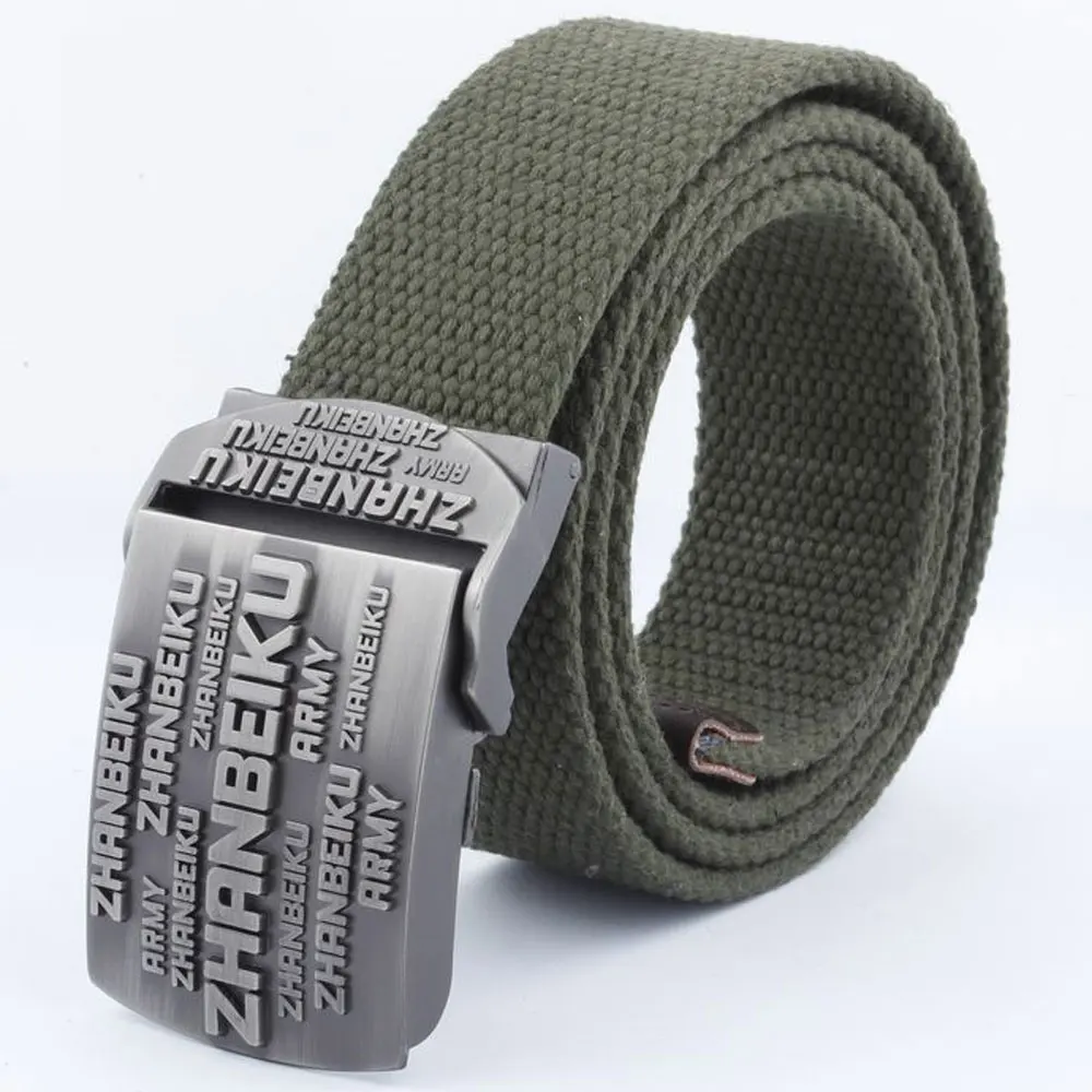 Style3 Army Мужской ремень, уплотненный холст, Нью-Йорк щит, ремни, военный пояс, армейский тактический ремень, высокое качество, ремень 110, 140 см, 10 цветов - Цвет: Style3 Army