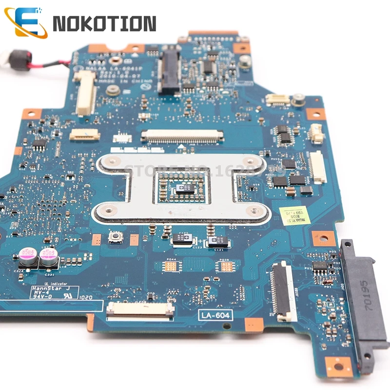 NOKOTION материнская плата для ноутбука Toshiba Satellite L670 L675 K000103760 NALAA LA-6041P REV 1,0 основная плата HM55 DDR3 Бесплатный процессор