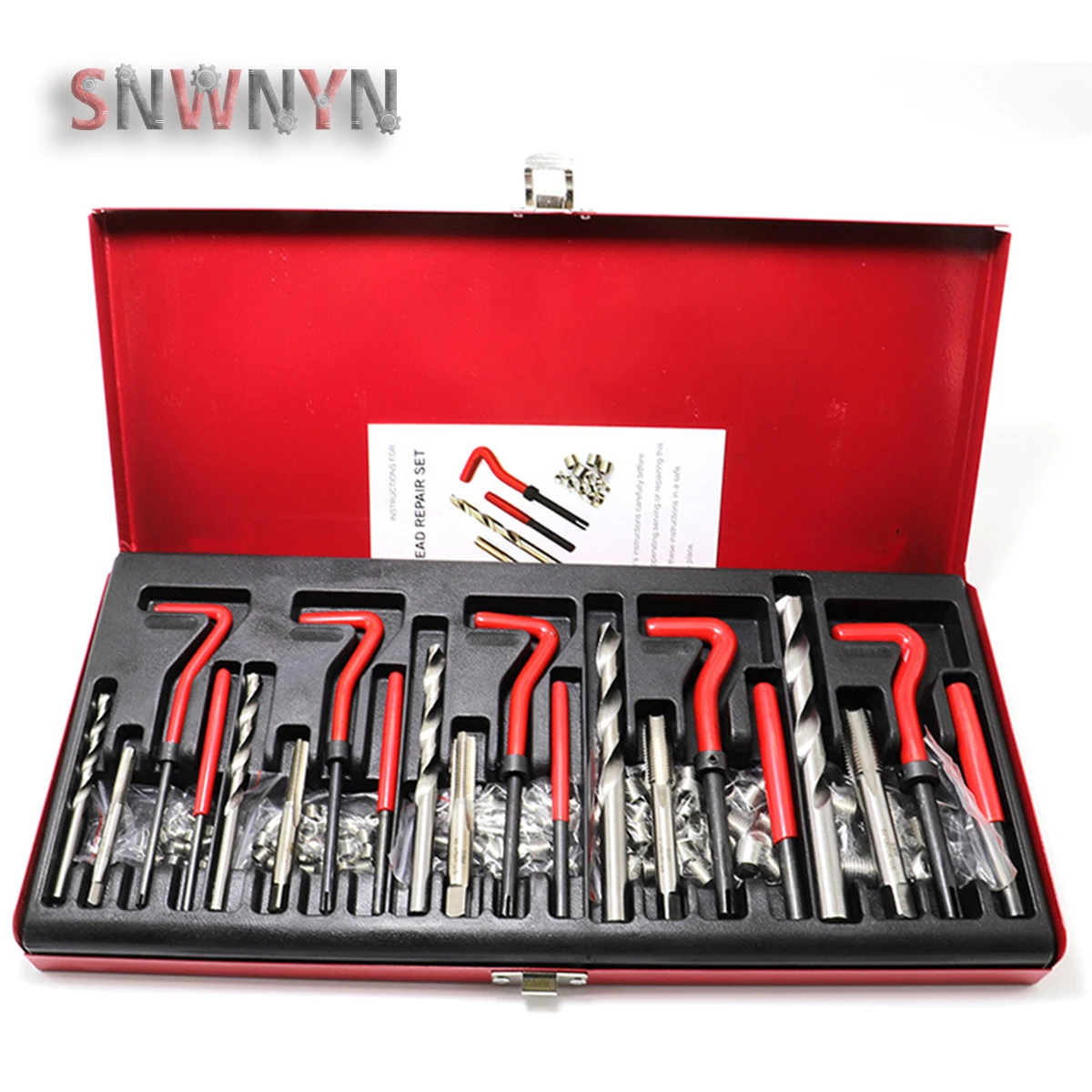 

131pcs Thread Repair Tool kit HSS High Speed Steel Thread Set Tap Kit for Car,Household,Machine Repair, Auto Repair
