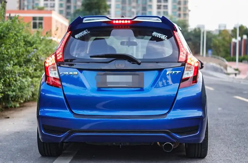 Спойлер для Honda fit jazz 2014 2019 OUXB АБС пластик цветной задний спойлер автомобиля