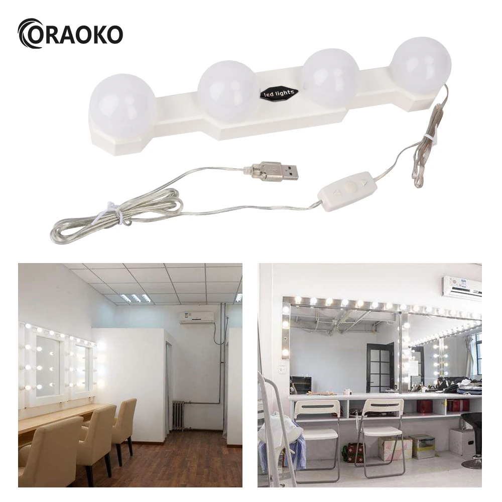 Светодиодный зеркальный светильник s с регулируемой яркостью USB | Лампы и