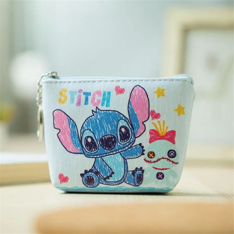 Детский мультяшный кошелек Disney монетница с Микки Маусом для девочек и мальчиков