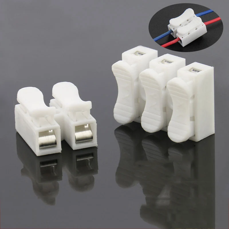 

30Pcs CH2 CH3 Quick Splice Lock Wire Connectors Electrical Cable Terminals For Easy Safe Splicing Into Wires