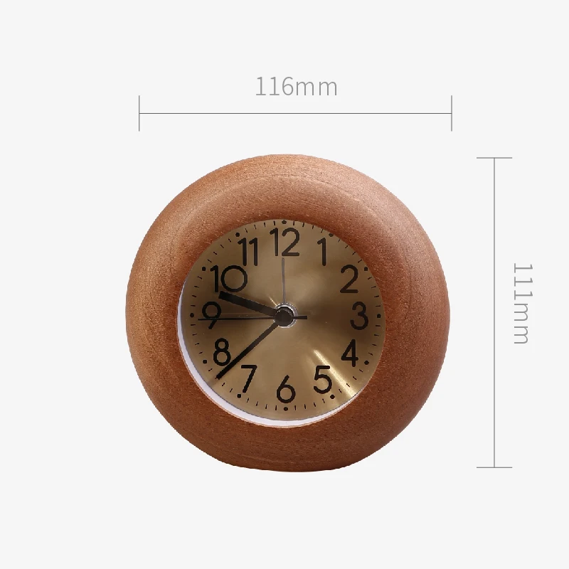 

Lazy Wood Small Alarm Clock Vintage Retro Battery Silent Snooze Alarm Clock Bedside Bedroom Despertador Desk Decoration AE50AC