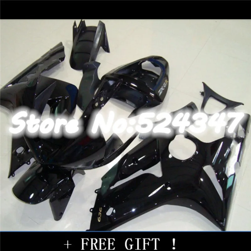 

Черный комплект обтекателей для NINJA ZX 6R 636 03 04 ZX-6R 03-04 ZX6R 2003 2004 ZX 6R 03 04 Обтекатели из АБС