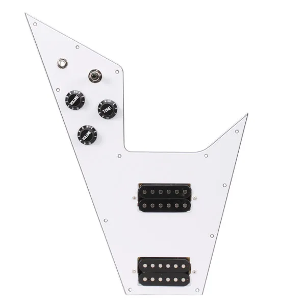 

White 3-ply Pre-wired Pickguard Plate for Guitar New