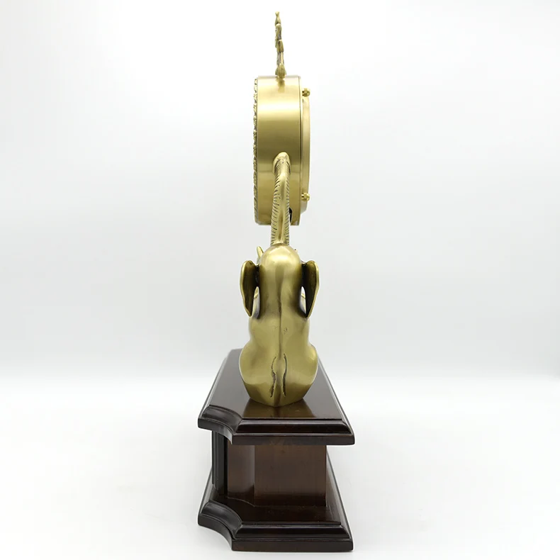 

COPPER ELEPHANT CLOCK DECORATIVE TABLE DESKTOP CLOCKS LIVING ROOM BEDROOM VINTAGE ALARM CLOCK ORNAMENTS TABLE DESKTOP WATCHES