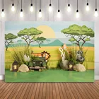 1st на день рождения сафари фон с изображением джунглей фон для новорожденных на день рождения для детей портретной фотографии photo booth фон художественный фон для фотосъемки с торт