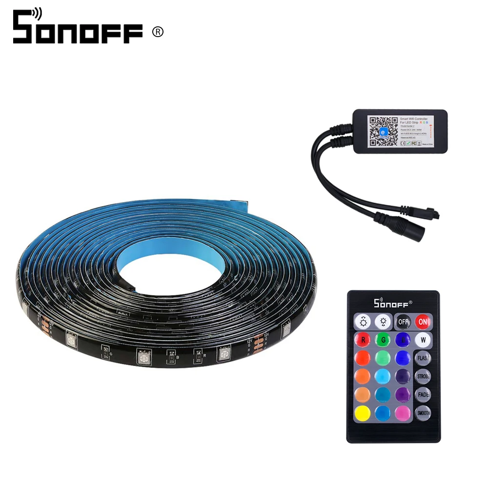 

Смарт-Лента светодиодная Sonoff L1, 2 м, RGB, с регулируемой яркостью