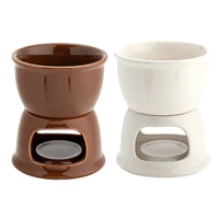 new design ceramic chocolate fondue set ice cream cheese pot set porcelain melting pot mar 11