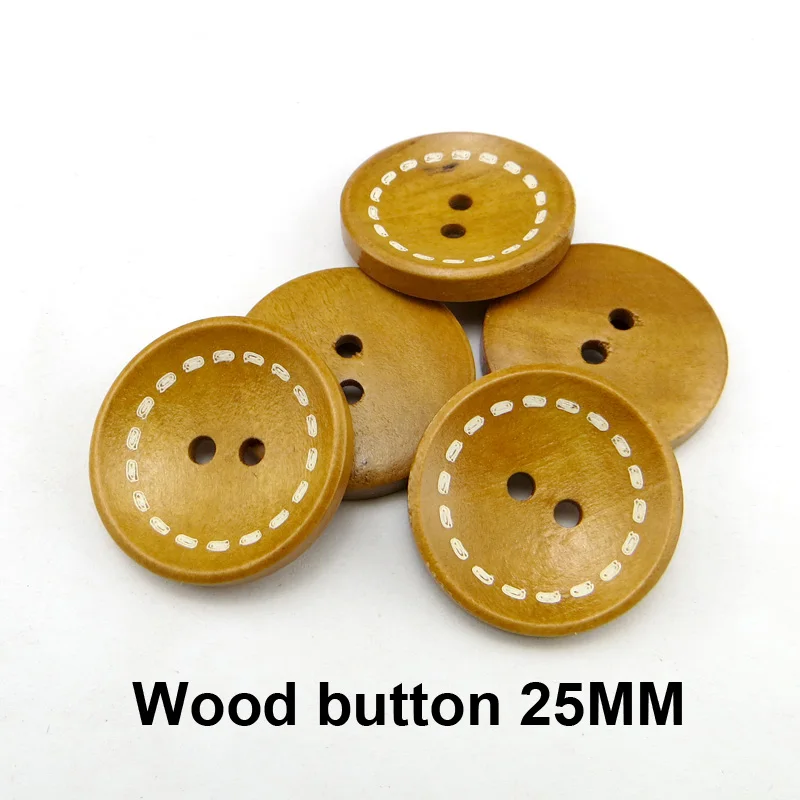 25 шт. деревянные пуговицы мм|brown wooden buttons|wooden buttonsbuttons buttons |