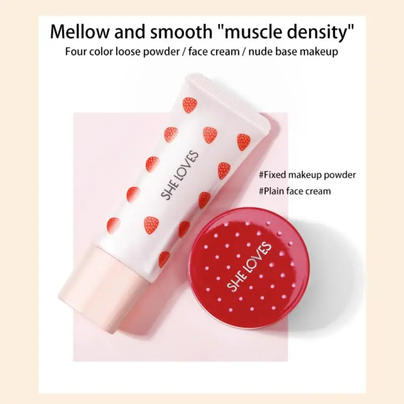 

Loose Powder Mousse Cream Set Fog Moisturizing Setting Finish Powder Lasting Oil-control Concealer Honey Powder Cosmetic TSLM2