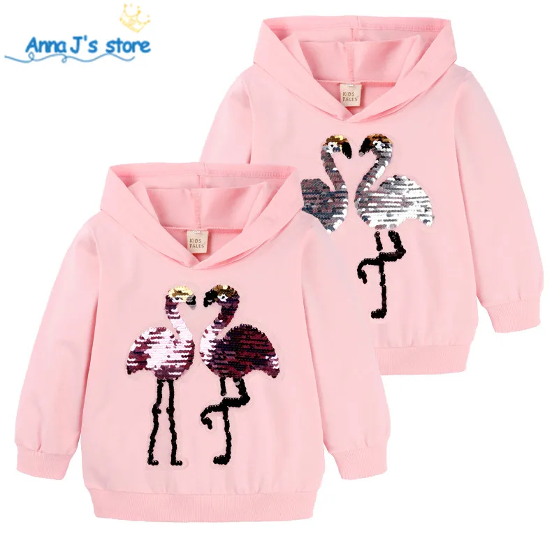 Весенние хлопковые футболки для девочек с мультяшным рисунком детские блестками