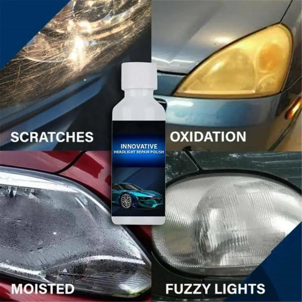 

Car Headlight Repair Liquid Headlight Polishing Renewal Agent Anti-scratch And Maintenance Liquid Kit 30ML Rearview Mirror Coati