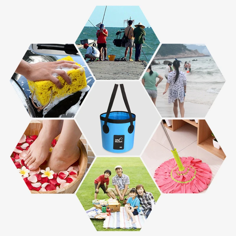 

Fishing Bucket Folding Outdoor Camping Travel Fishing Box Car Washing Wash Bucket Water Breaker