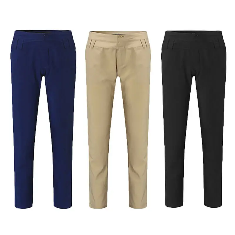 

Womens Stretch Casual Bottom Slim Cargo Pants Jeans High Waist Slacks Trouser