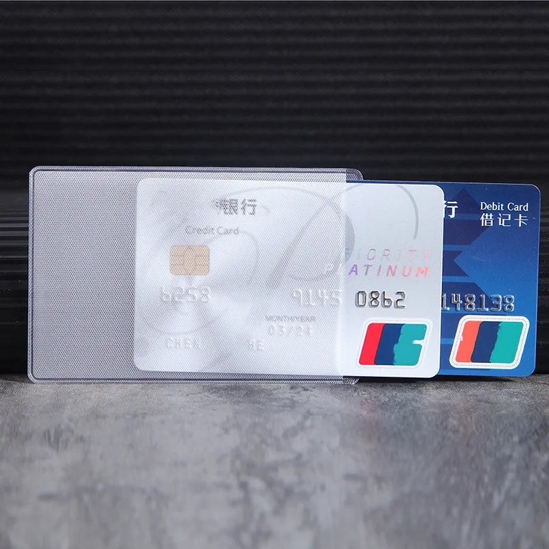 10 шт./Лот прозрачная непромокаемая сумка из ПВХ с отделением для кредитных карт |