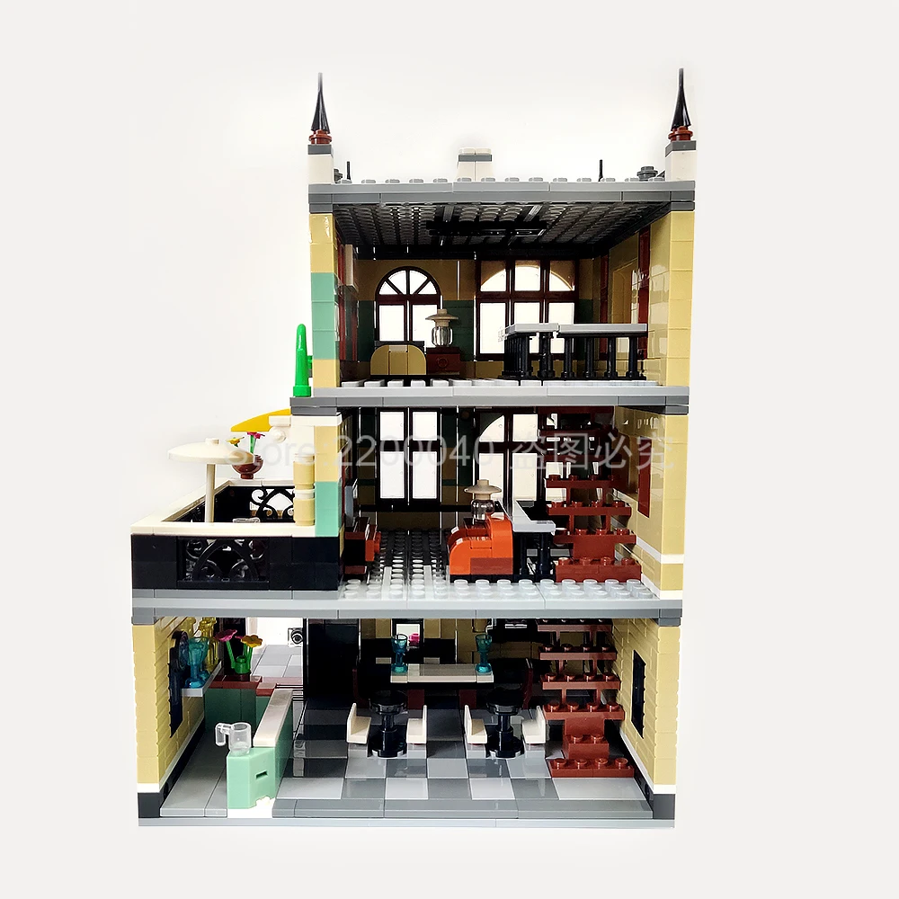 ZHEGAO QL0936 Creator MOC Street View Series римские Конструкторы 1186 шт. кирпичи игрушечные наборы