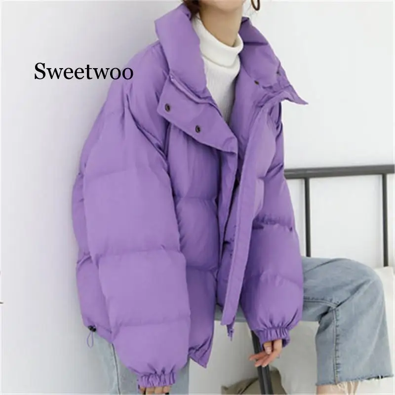 2020 Winter Jacket Women Cotton Coat  Thick Parka Female Jackets Short Warm Outwear Solid