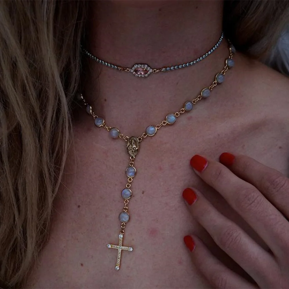 Роскошное ювелирное изделие Подарочный чокер с кристаллами ожерелье цепочка до