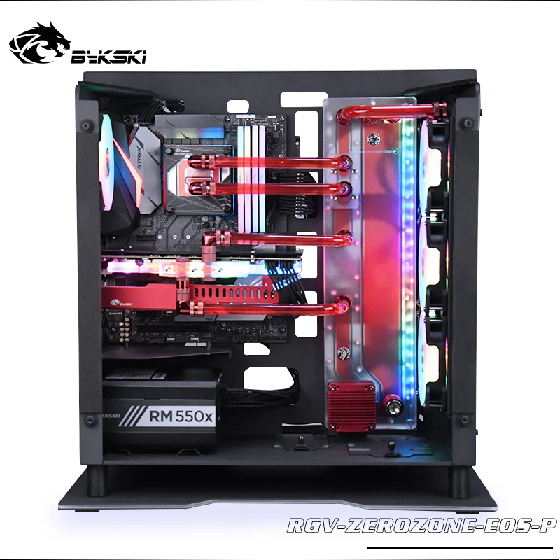 Verkauf BYKSKI Acryl Bord Wasser Kanal Lösung Verwenden Für Werden Queit ZEROZONE EOS Chassis Für CPU GPU Block / 3PIN RGB / Combo DDC Pumpe