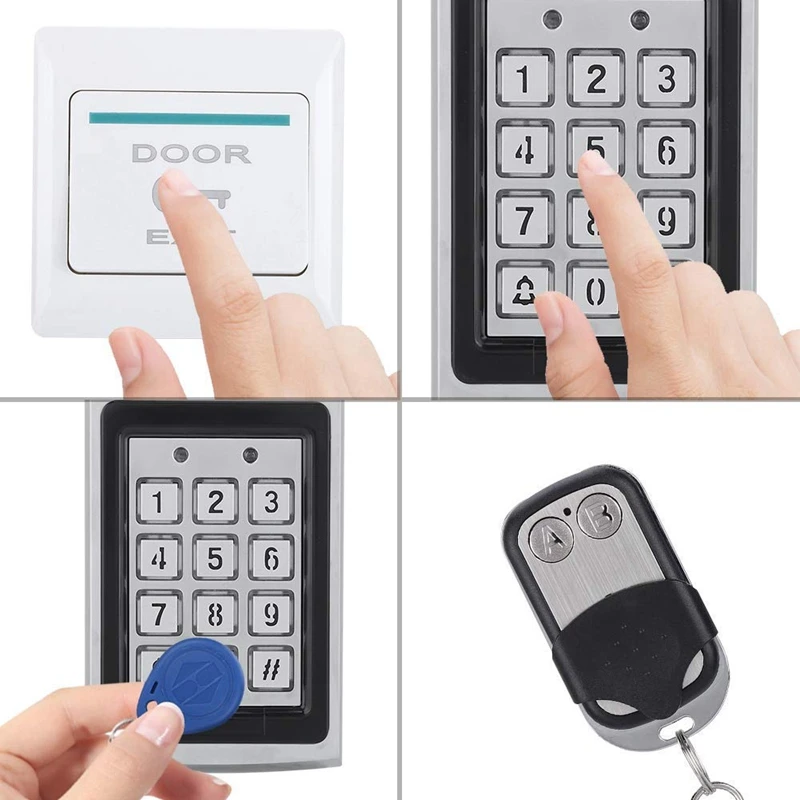 TZF005-04 RFID Клавиатура система контроля доступа Комплект Дверной замок 125 кГц EM