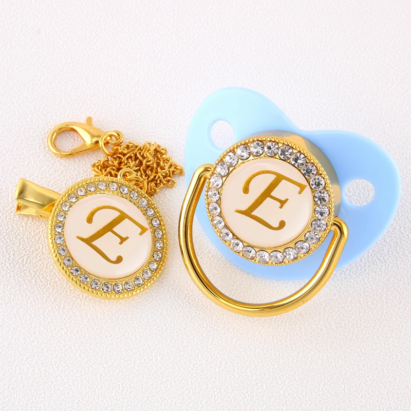 Роскошная синяя Детская Соска-пустышка 0-12 месяцев с зажимом 26 младенцев без