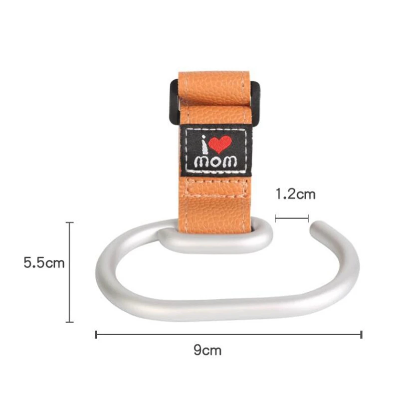

2 Universal Clips For Baby Stroller Hooks Multi-Function Walker Hanger Durable Aluminum Stroller Bracket