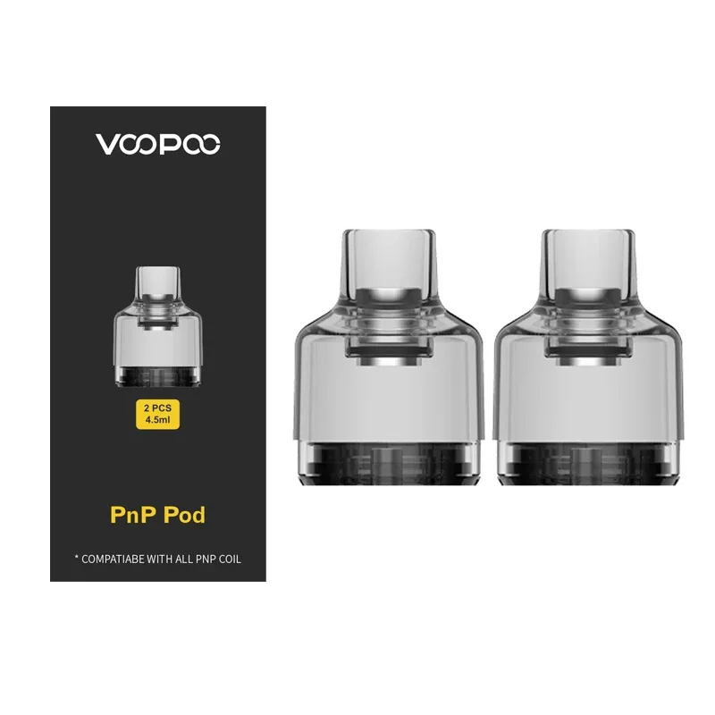 

2pcs/pack VOOPOO PnP Pod 4.5ml Capacity For E Cigs VOOPOO Drag X Drag S DRAG MINI Drag 2 Kit Refresh Edition Vape